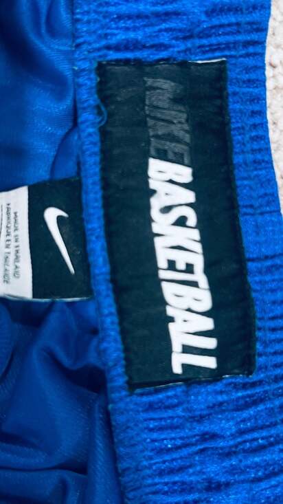 Nike Basketball Shorts Blue Black Red Swoosh Athletic Training Gym Men’s XXL - Picture 5 of 9